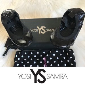 Yosi Samra Girl’s Patent Leather Ballet Flats in Black • 6